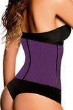 Purple 9 Steel Bones Latex Under Bust Corset