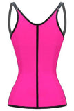 Rosy Steel Boned Latex Waist Trainer Vest