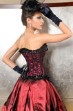 Satin Brocade Waist Training Corset