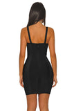 Black Hourglass Bustier Sheath Bandage Dress