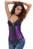 Purple Sleek Latex Waist Cincher