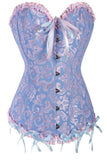 Blue Overbust Pattern Corset