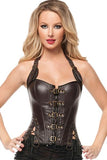 Coffee Buckle-up Steampunk Corset