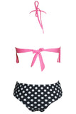 Tassel Bikini Polka Dot Bottom Bathing Suit