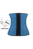 Blue Steel Bone Latex Under Bust Corset