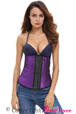 Purple Sleek Latex Waist Cincher