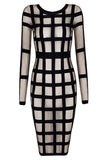 Bandage Caged Panty Lined Dress
