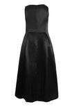 Black Plus Size Sleeveless High Low Party Ballgown