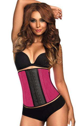 Rosy 9 Steel Bones Latex Under Bust Corset