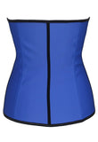 Blue 4 Steel Bone Support Trilayer Rubber Waist Cincher