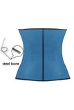 Blue Steel Bone Latex Under Bust Corset