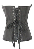 Zip up Patterned Jacquard over Bust Corset