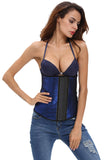 Blue Sleek Latex Waist Cincher