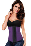 Purple 9 Steel Bones Latex Under Bust Corset