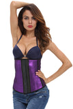 Purple Sleek Latex Waist Cincher