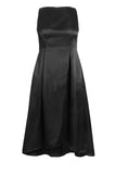 Black Plus Size Sleeveless High Low Party Ballgown