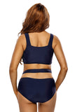 Brazil Royal Blue Multiway Strap High Waist Bikini