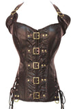 Coffee Buckle-up Steampunk Corset