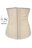 Apricot 4 Steel Bones Latex Under Bust Corset