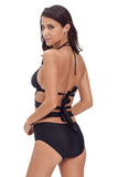 Black Sexy Cut Out 2pcs Swimwear