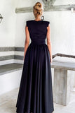 Navy Sophisticated Party Queen High Low Dress