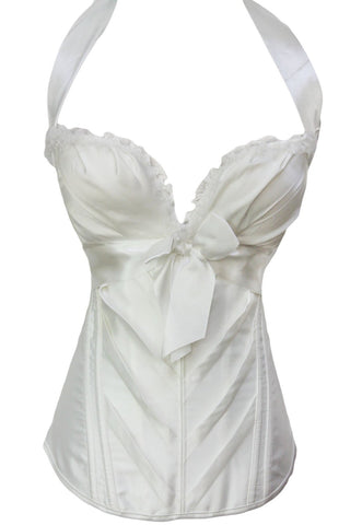 Bridal White Sweetheart Halter Corset