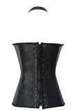 Black Buckle-up Steampunk Corset