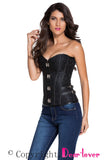 2pcs 14 Steel Bones Buckle Sides Lace up Overbust Corset