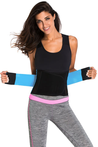 Blue Power Belt Fitness Waist Trainer