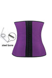 Purple Steel Bone Latex Under Bust Corset