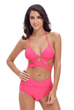 Rosy Sexy Cut Out 2pcs Swimwear