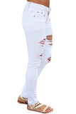 White Distressed Jeans for Women