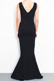 New Fashion Fishtail Evening Dress with Mesh Insert