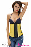 Yellow Sleek Latex Waist Cincher