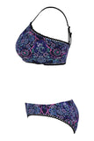 Blue Gypsy Bohemian Print Balconette Bikini Swimsuit