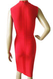 High Neck Sleeveless Hollow out Bandage Dress