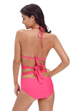 Rosy Sexy Cut Out 2pcs Swimwear