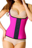 Rosy Steel Boned Latex Waist Trainer Vest