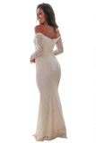 White Crochet Off Shoulder Maxi Evening Party Dress