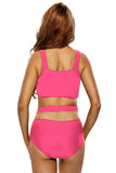 Brazil Rosy Multiway Strap High Waist Bikini